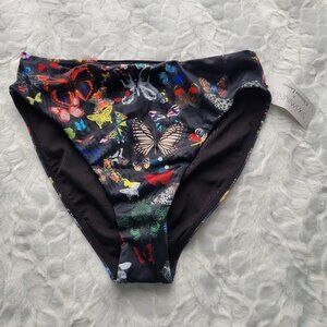 Swiminista x Christian Lacroix Black Bikini Bottom Women's Butterfly NWT